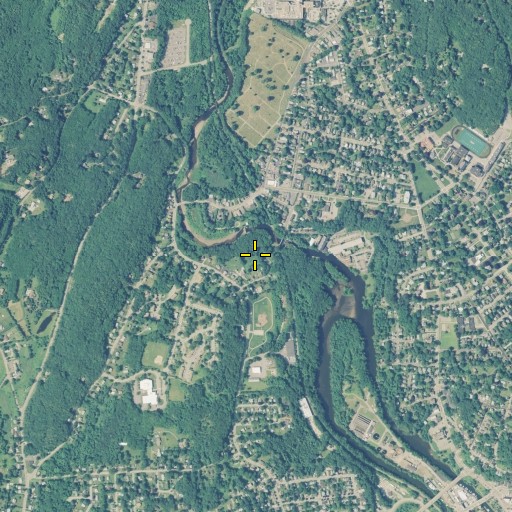 Aerial/Satellite Image of Falls Mill Dam Upper, CT