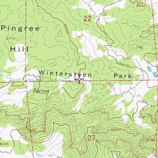 Topographic Map of Wintersteen Park, CO