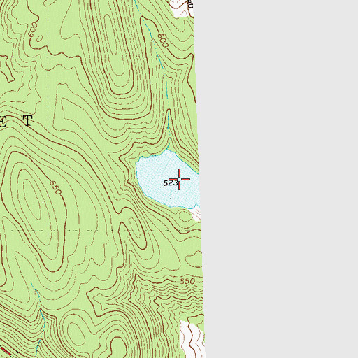 Topographic Map of Abbott Pond, CT