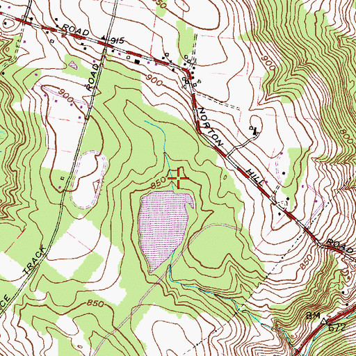 Topographic Map of Lake Tayolan Dam, CT