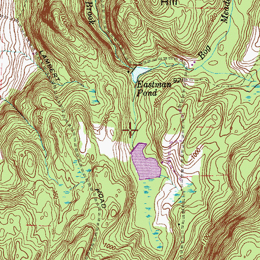 Topographic Map of Roger Lewis Pond Dam, CT