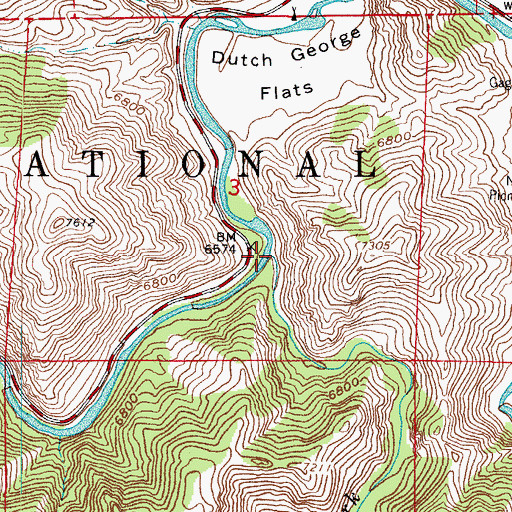Topographic Map of South Fork Cache la Poudre River, CO