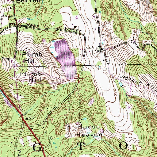 Topographic Map of Wyant Pond Dam, CT