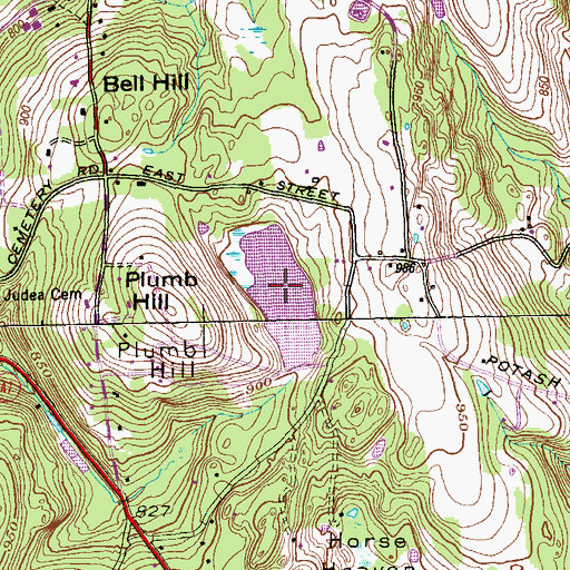 Topographic Map of Wyant Pond, CT