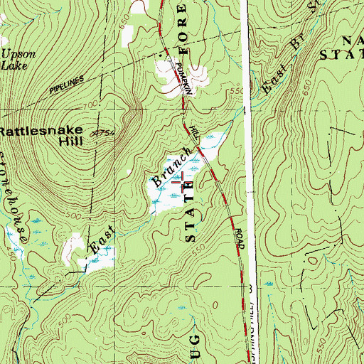 Topographic Map of Wild Life Marsh Reservoir, CT