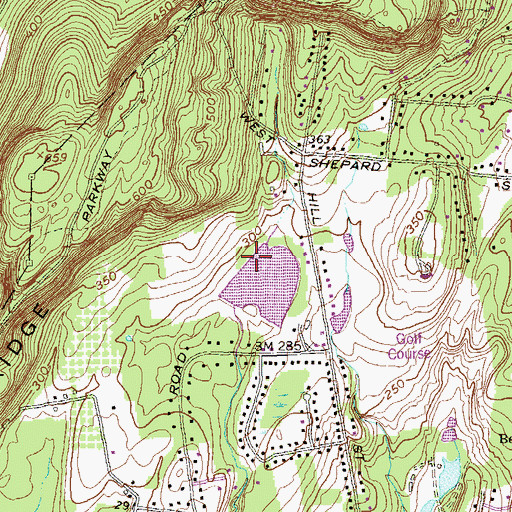 Topographic Map of Farm Brook Dam Site 1, CT