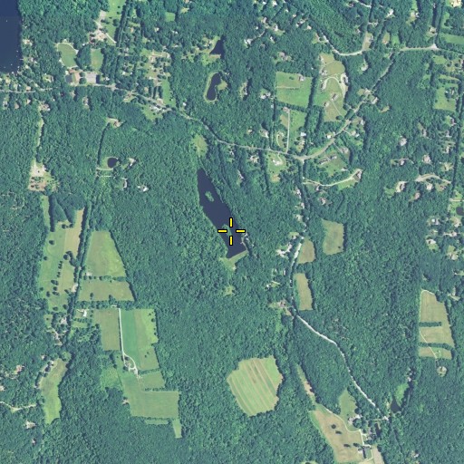 Aerial/Satellite Image of Rizzo Pond Dam, CT