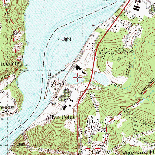 Topographic Map of Lake Nova, CT