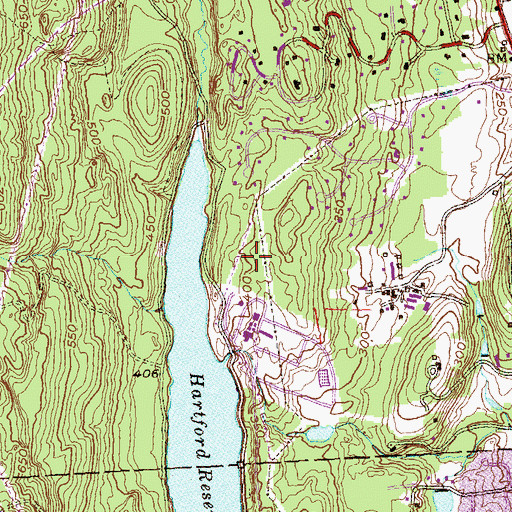 Topographic Map of Hartford Reservoir 6 Southeast Dam, CT