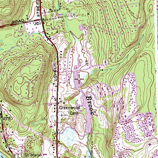 Topographic Map of Henrys Pond Number 2, CT