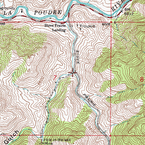 Topographic Map of Skin Gulch, CO