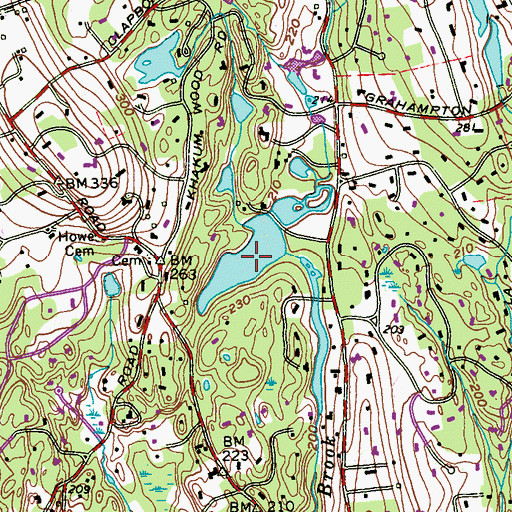 Topographic Map of West Fork Pond, CT