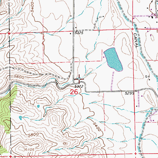 Topographic Map of Rist Canyon, CO