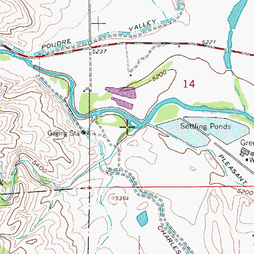 Topographic Map of Lewstone Creek, CO