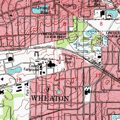 Topographic Map of Graft Park, IL