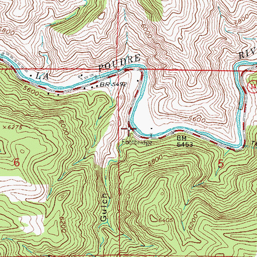 Topographic Map of Boyd Gulch, CO