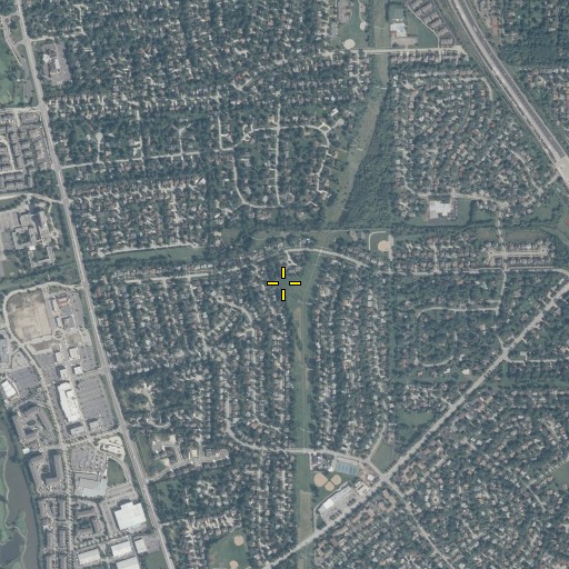 Aerial/Satellite Image of Triangle Park, IL