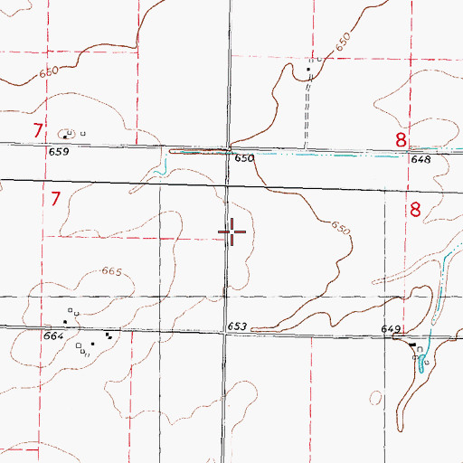 Topographic Map of Bartlett School (historical), IL
