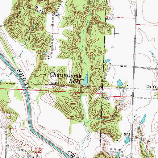Topographic Map of Chautauqua Park (historical), IL