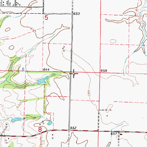 Topographic Map of Fairview School (historical), IL