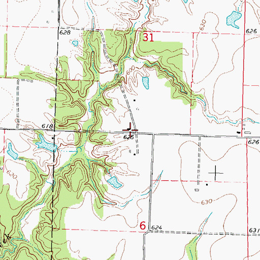 Topographic Map of Holmes School (historical), IL