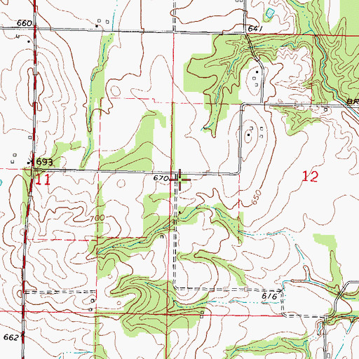 Topographic Map of Knowles School (historical), IL