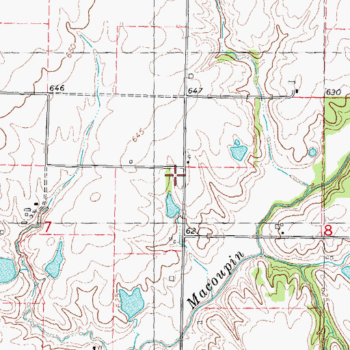 Topographic Map of Lake School (historical), IL