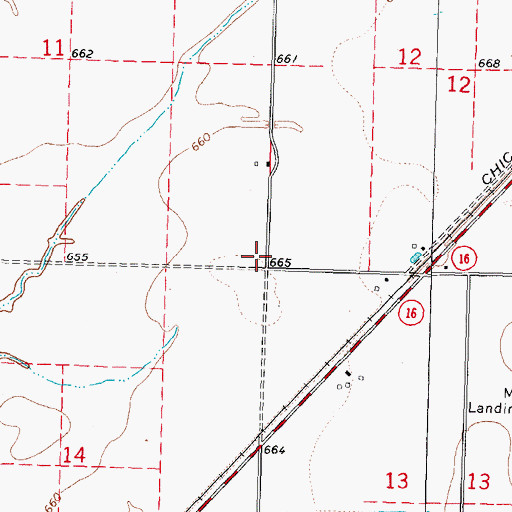 Topographic Map of Platt School (historical), IL