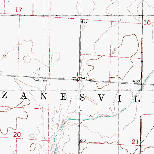 Topographic Map of Pleasant Prairie School (historical), IL