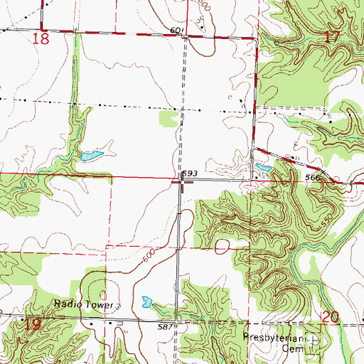Topographic Map of Root School (historical), IL