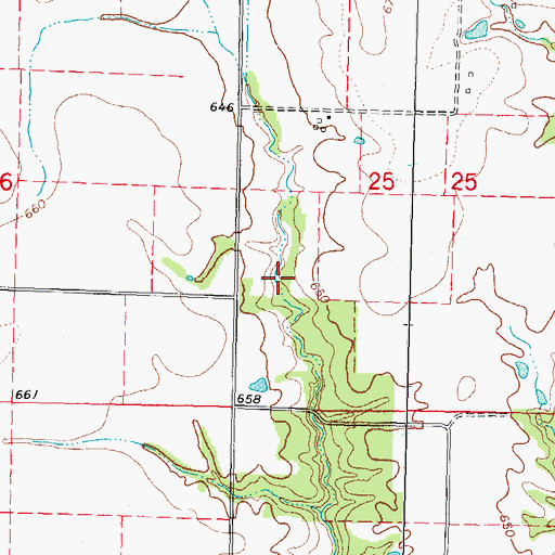 Topographic Map of Sunnyside School (historical), IL