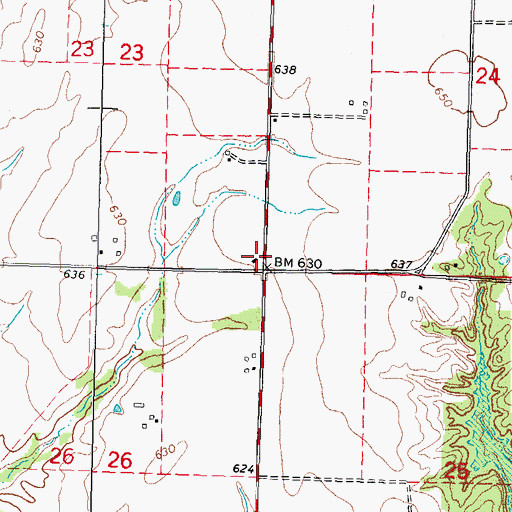 Topographic Map of Union School (historical), IL