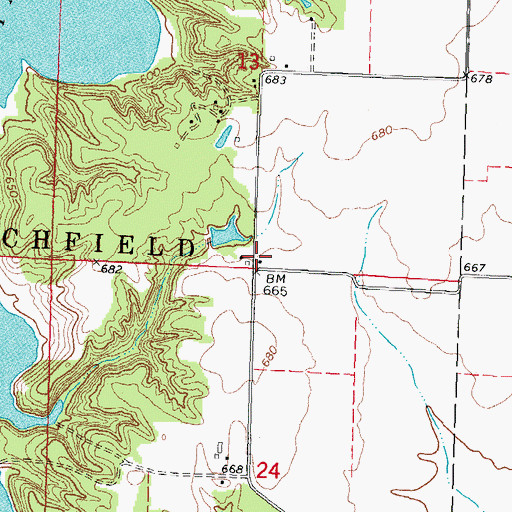 Topographic Map of Victory School (historical), IL