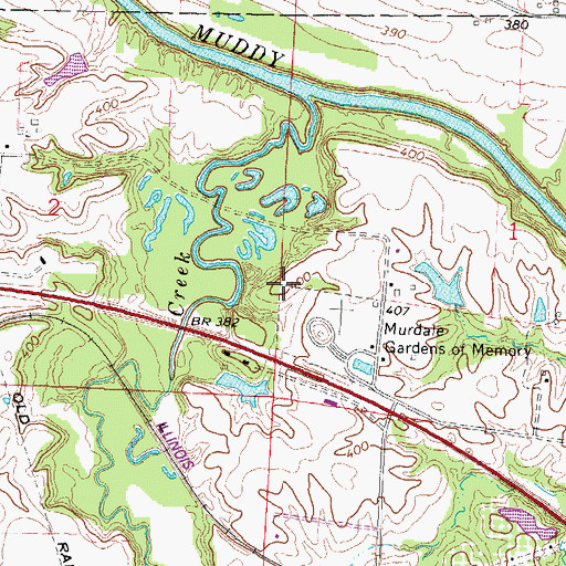 Topographic Map of Bandy School (historical), IL