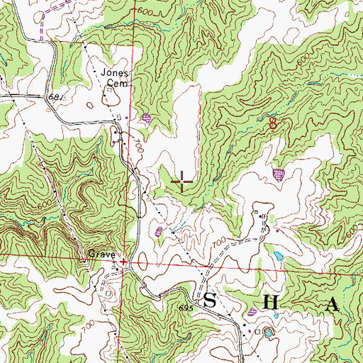 Topographic Map of Douglas School (historical), IL