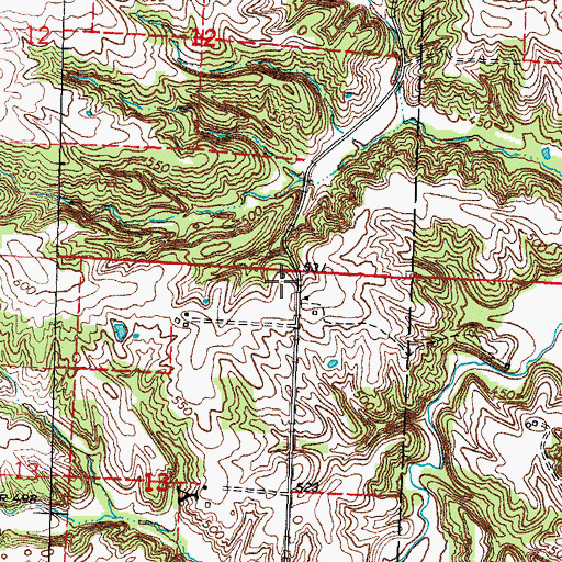 Topographic Map of Edwards School (historical), IL