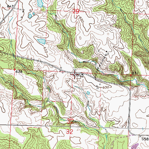 Topographic Map of Jones School (historical), IL