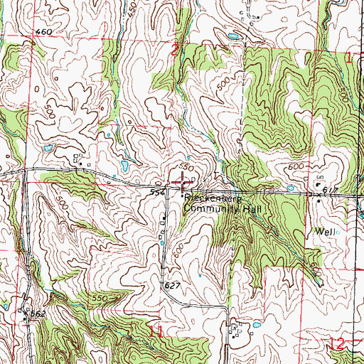 Topographic Map of Loy School (historical), IL