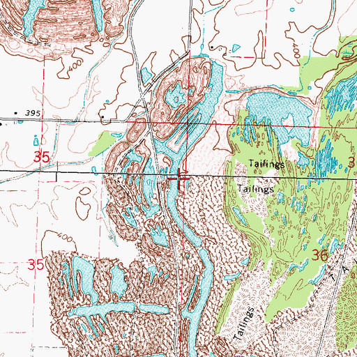 Topographic Map of Manning Prairie School (historical), IL