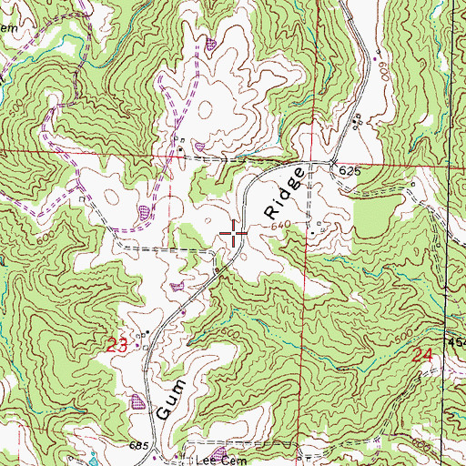 Topographic Map of Talbot School (historical), IL