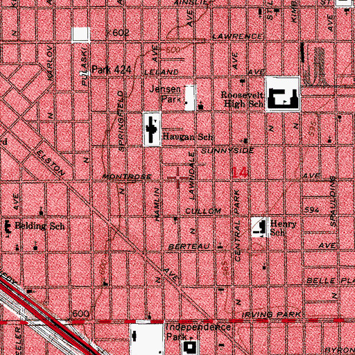 Topographic Map of Buddhist Association of America, IL