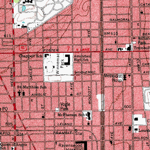 Topographic Map of Bulsima Buddhist Temple, IL