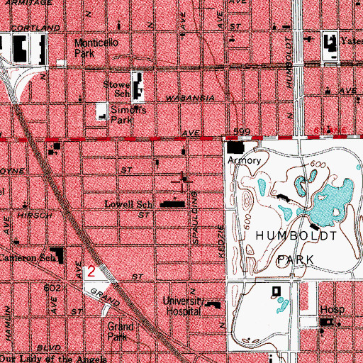 Topographic Map of Church of God, IL