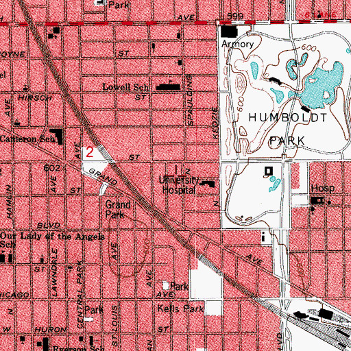 Topographic Map of Church of God Spanish, IL