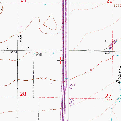 Topographic Map of District Number 35 School, CO