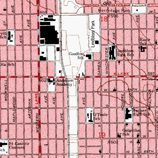 Topographic Map of First New Bethany Missionary Baptist Church, IL