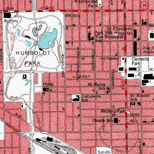 Topographic Map of Free Lance Deliverance Church, IL