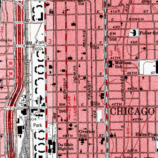 Topographic Map of Greater Joy Missionary Baptist Church, IL
