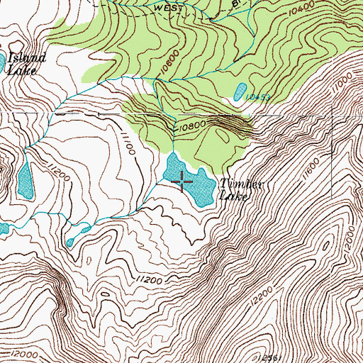 Topographic Map of Timber Lake, CO