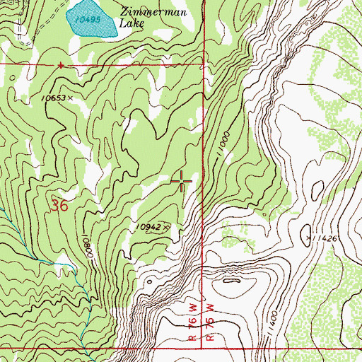 Topographic Map of Preachers Cabin, CO